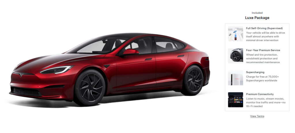 Tesla FSD Available for Outright Purchase on Model S, Model X (Luxe Package), and Cyberbeast