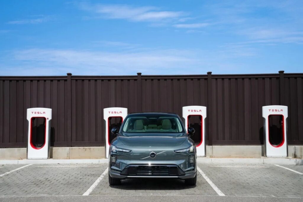 Volvo EVs in Europe Now Have Access to Tesla Superchargers